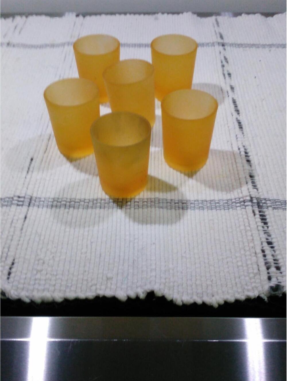 Amber Frosted Candle Holders [COPY]